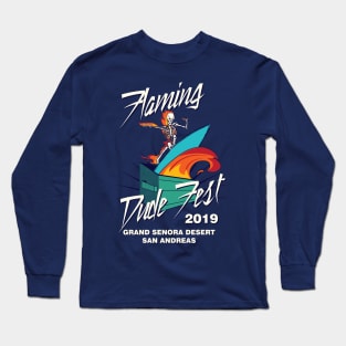 Flaming Dude Fest Long Sleeve T-Shirt